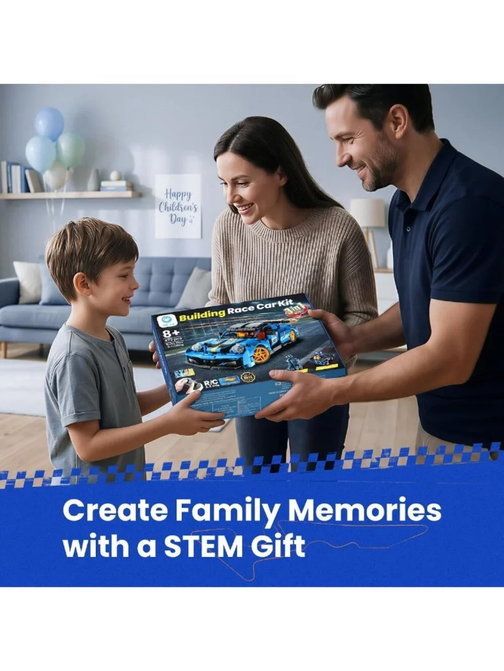 STEM Remote Control Car Robot Building Kit - Perfect Gift for Boys 8